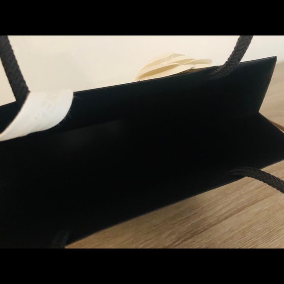 Sold! Chanel Black Paper Shopping Gift Bag +Ribbon - Picture 6 of 6